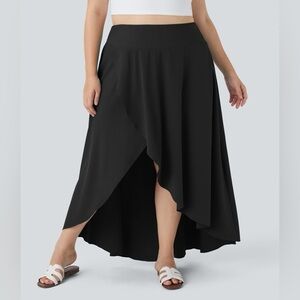NWT HALARA Breezeful™ High Waisted High Low Ruffle 2-in-1 Flowy Skirt Size XL
